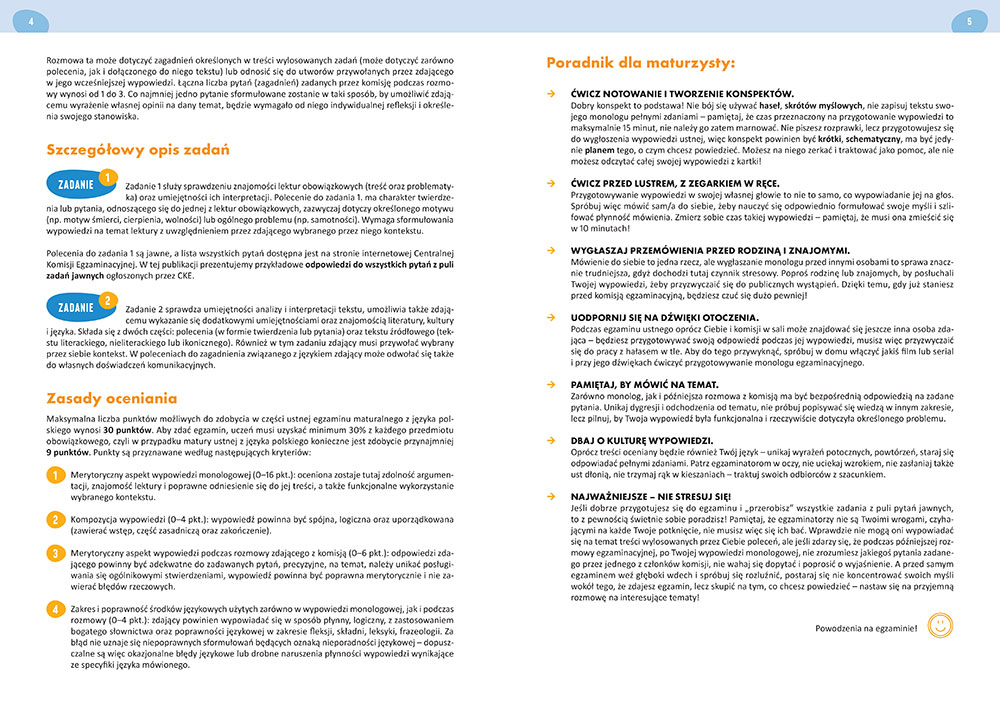 Matura - język polski - egzamin ustny - 2024 - repetytorium maturalne
