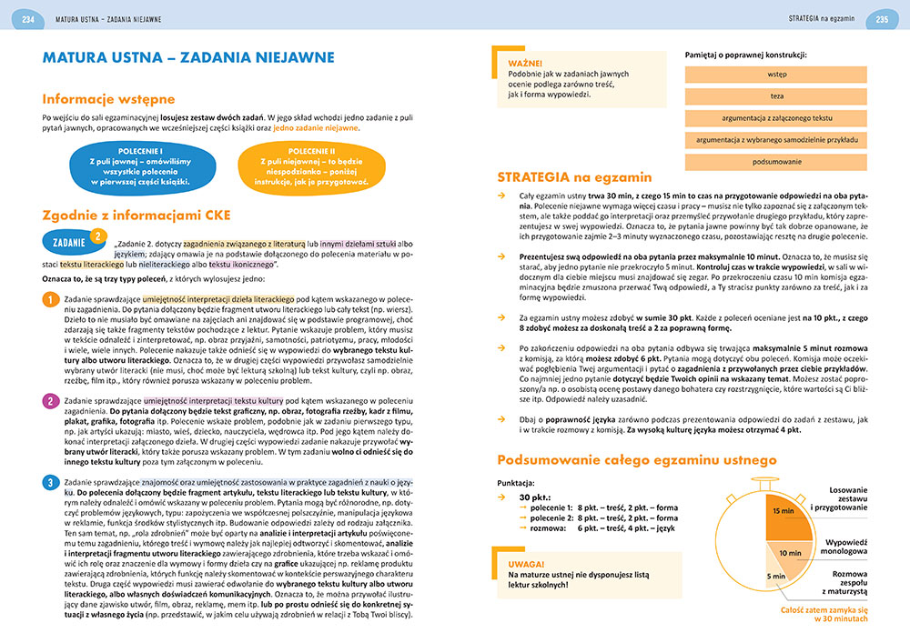 Matura - język polski - egzamin ustny - 2024 - repetytorium maturalne